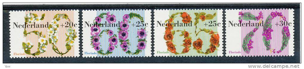 PAESI BASSI 1982  "FLORIADE ´82". FIORI E ROSE. FULL SERIE MNH** - Rosen