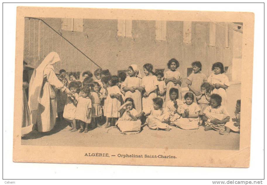 ALGERIE ALGER ENFANTS DE L'ORPHELINAT ST CHARLES - Kinderen