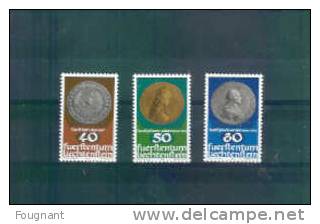 LIECHTENSTEIN:1978:Timbre   S   N°651/3  NSC.Série Complète.Monnaies Et Médailles.(II) - Münzen
