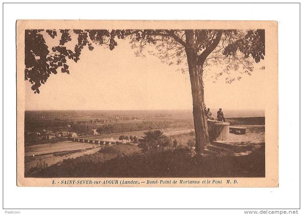 SAINT SEVER SUR ADOUR - Rond Point De Morlanne Et Le Pont - Saint Sever