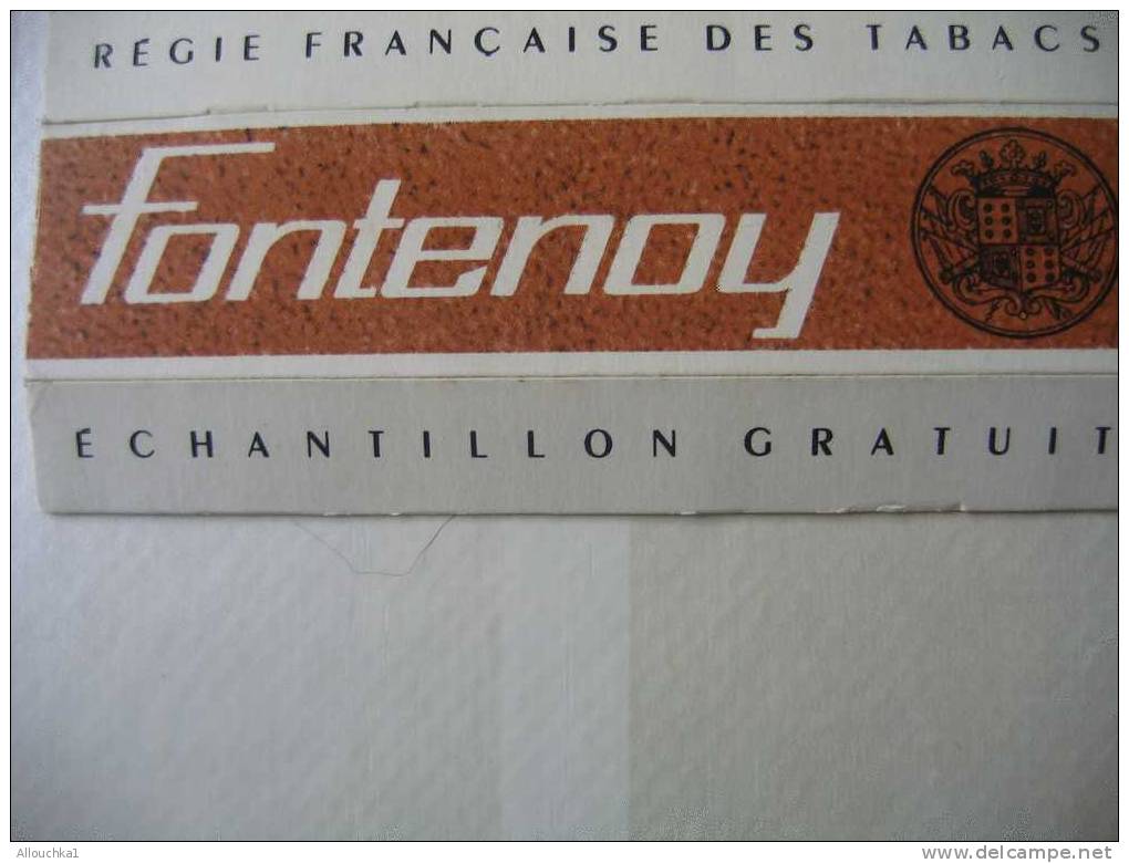 FONTENOY/ETUI DE PAQUET DE CIGARETTE OFFERT A TITRE GRACIEUX PAR COMPAGNIE AERIENNES "ECHANTILLON GRATUIT DE LA REGIE " - Estuches Para Cigarrillos (vacios)