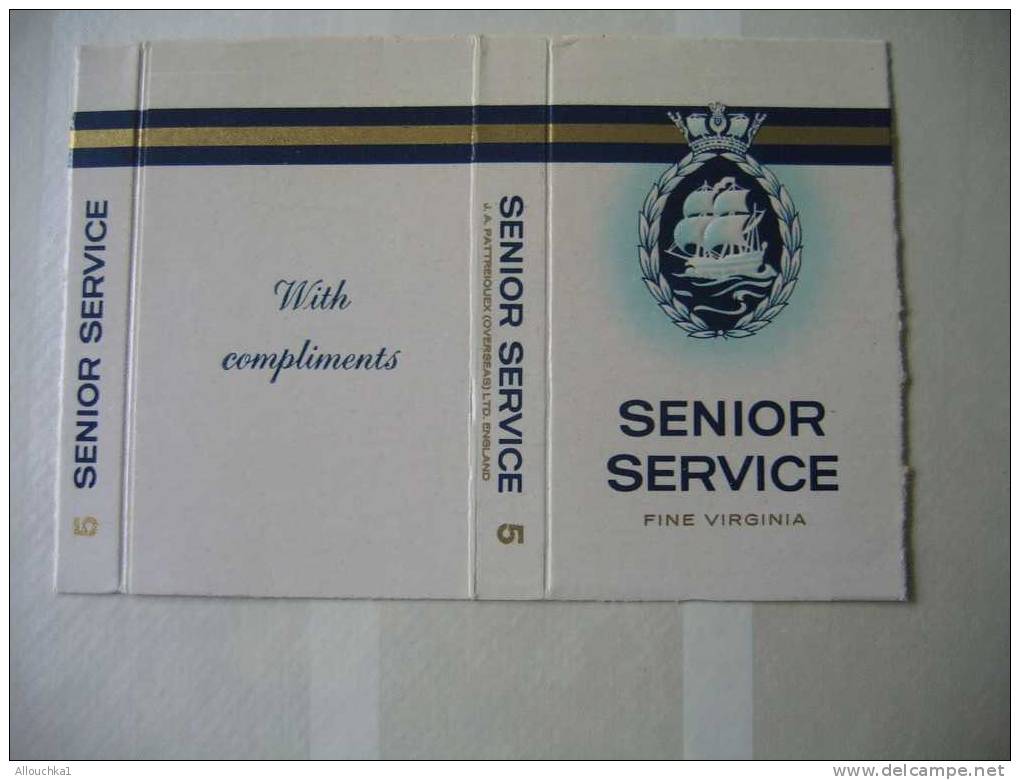 SENIOR SERVICE/ETUI DE PAQUET DE CIGARETTE OFFERT à TITRE GRACIEUX:"ECHANTILLON GRATUIT" - Empty Cigarettes Boxes