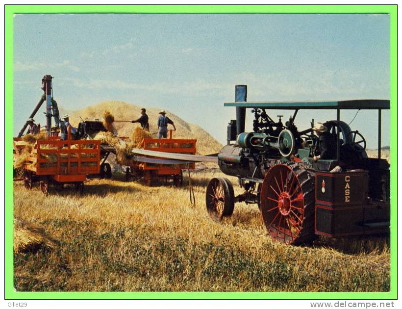 AGRICULTURE - TRACTEURS - 25-75 J.I. CASE STEAM ENGINE - 38-62 BUFFALO PITTS 1911 - "END OF AN ERA" SASKATCHEWAN - - Tracteurs
