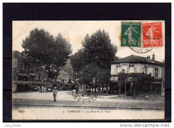 93 LIVRY GARGAN Place De La Gare, Tabac, Ed ELD 3, 192? - Livry Gargan