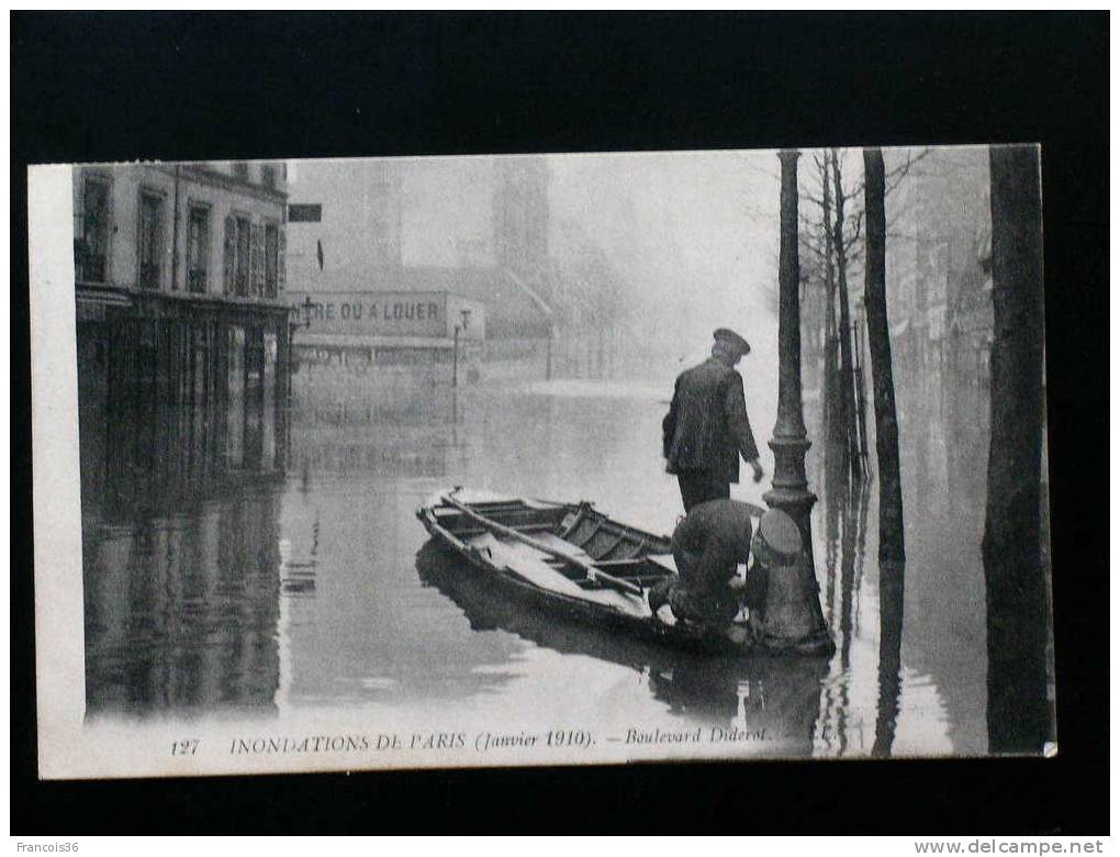 Inondations De Paris Janvier 1910 - Boulevard Diderot - - Floods