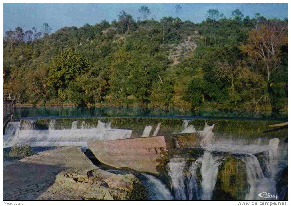 CPSM.  VIBAUDAN. LE BARRAGE D' ENTRAIGUES. - Vidauban