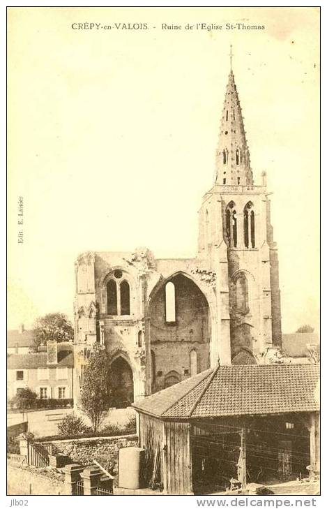 Crepy En Valois - Ruine De L'eglise St Thomas - Crepy En Valois