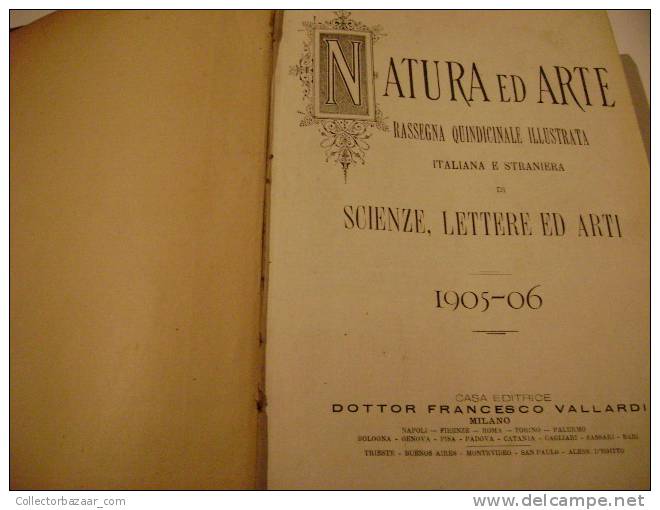 NATURA ED ARTE. - Libri Antichi