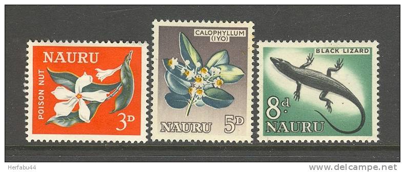 Nauru        SC# 50,51,52 Mint    SCV$ 2.50 - Nauru