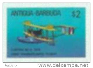 ANTIGUA & BARBUDA 1987 Transport NC-4 Flying Boat/plane $2, Imperf.  [non Dentelé,Geschnitten,no Dentado,non Dentellato - Montgolfier