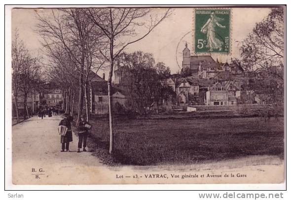 46 , VAYRAC , Vue Generale Et Avenue De La Gare - Vayrac