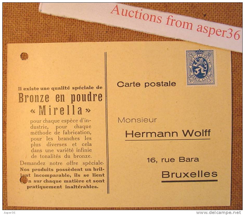 Carte Postale " Bronze En Poudre Mirella, Hermann Wolff, Bruxelles" - Collections