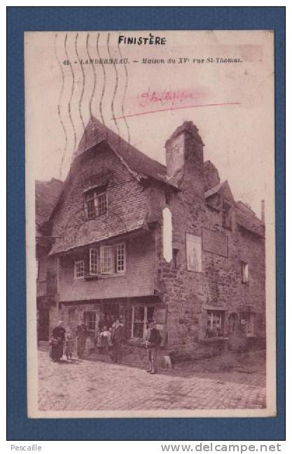 CP LANDERNEAU - MAISON DU XVe RUE St THOMAS - ANIMATION MAGASIN EPICERIE ? - Landerneau