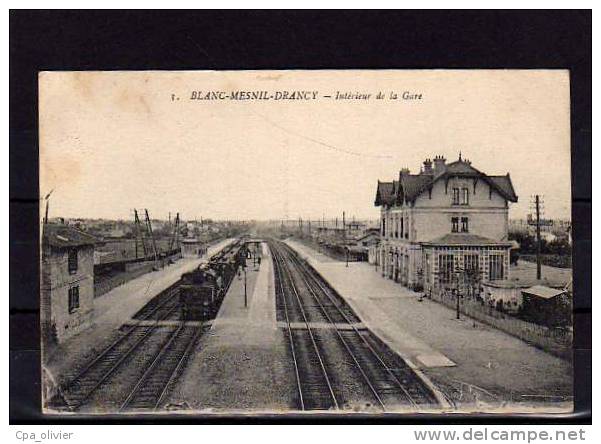 93 LE BLANC MESNIL Gare Blanc Mesnil Drancy, Intérieur, Train Vapeur, Ed ELD 3, 1916 - Le Blanc-Mesnil