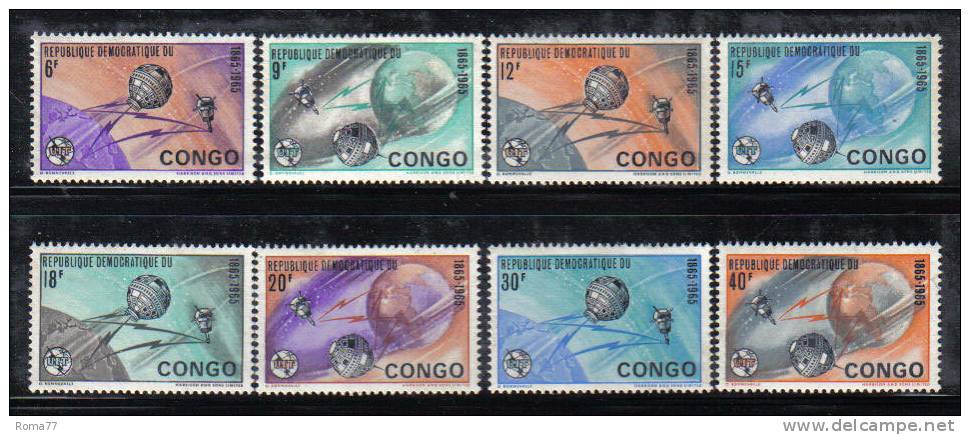 G1157 - CONGO ,  Serie N. 586/593  ***  UIT - Neufs