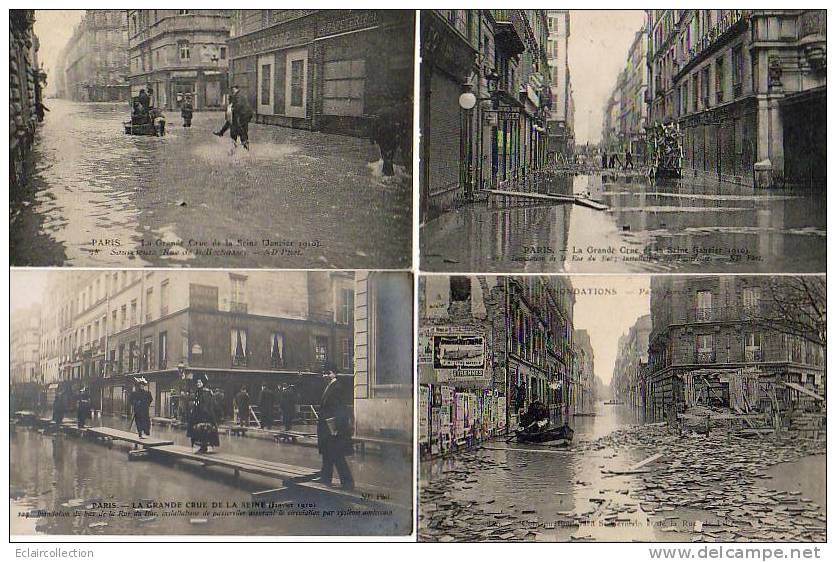 PARIS 7 ème..1 Ensemble De 12 CPA ... Inondations De 1910 - Distretto: 07