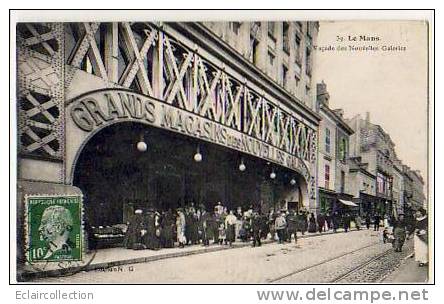 Le Mans        72   . Façade Des  Nouvelles Galeries - Le Mans