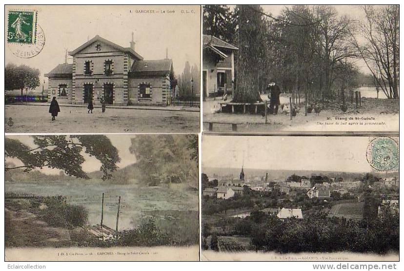 Garches      92   . Lot De 4 Cartes .Vues Diverses - Garches