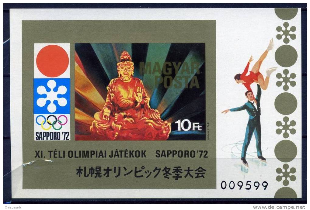 (B 17) Hongrie ** Bloc N° 91ND - J.O. D'hiver à Sapporo - Unused Stamps