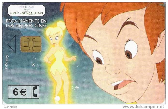 Disney/Tinkerbell/Peter Pan - Spain Phonecard - Disney