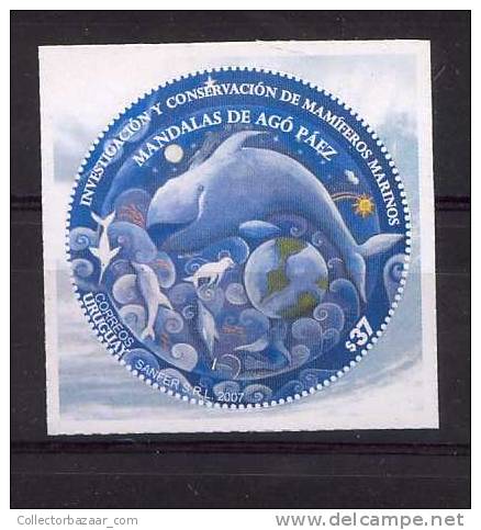 URUGUAY STAMP MNH Dolphin Whale - Dauphins
