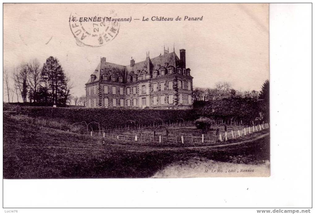 ERNEE  -  N° 14  -   Le Château De PANARD - Ernee