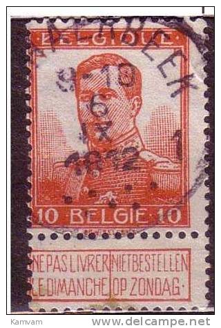 België Belgique 111 SCHAERBEEK 7 Points Cote  0.50€ - 1912 Pellens