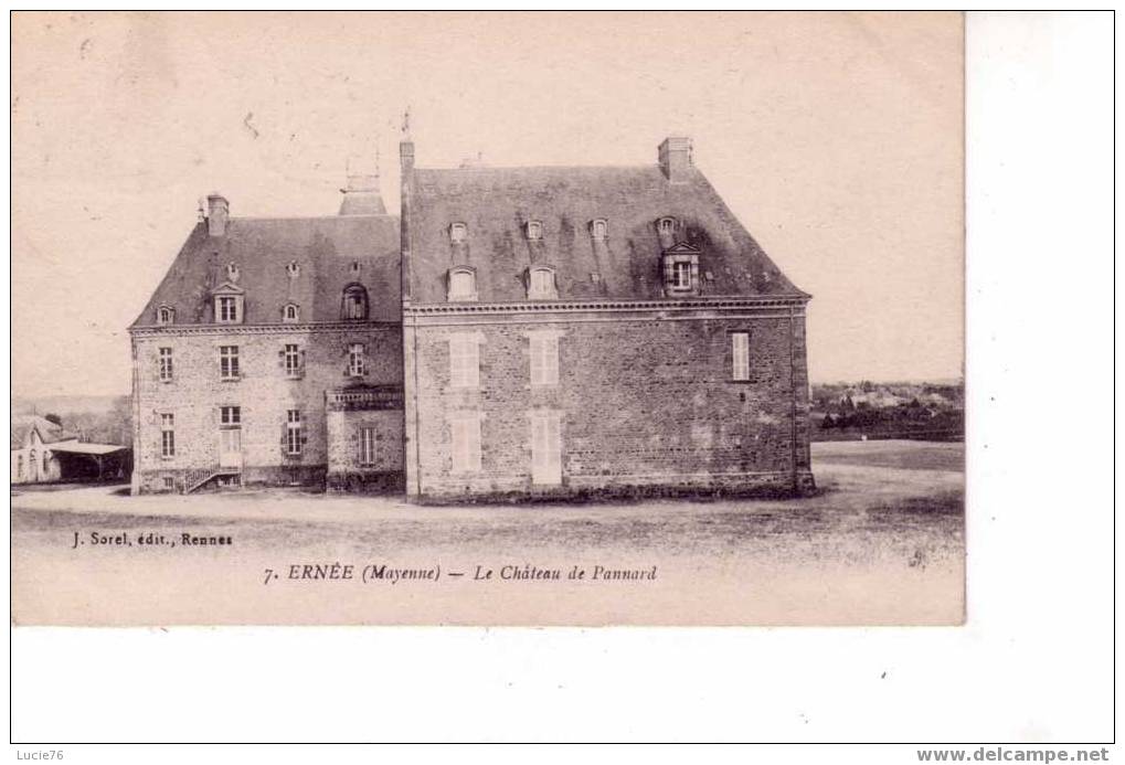 ERNEE  -  N° 7  -   Le Château De PANNARD - Ernee