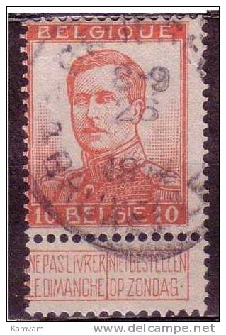 België Belgique 123 Cote  0.20€ - 1912 Pellens