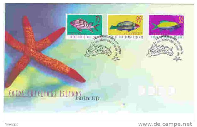 Cocos Islands  1998  Marine  Life  FDC - Islas Cocos (Keeling)