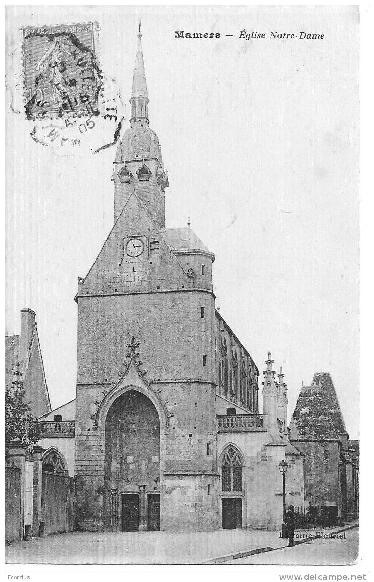 CPA - 72 - MAMERS -  EGLISE NOTRE-DAME . - Mamers