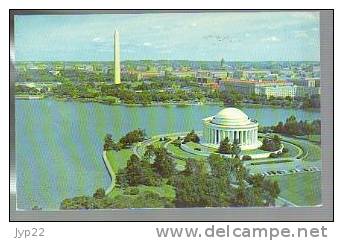 Jolie CP Etats Unis A Beautiful Panorama View Washington D.C. Thomas Jefferson Mémorial Tidal Basin ... écrite - Washington DC