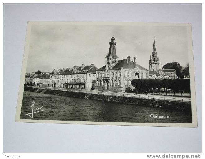 (131) -1- Carte Postale Sur Chateaulin Le Quai De Nantes - Châteaulin