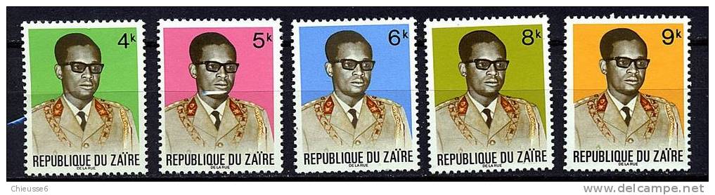 Zaïre ** N° 806 à 822 - Armoiries Et Gal Mobutu - Neufs