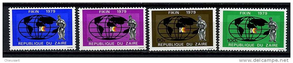 Zaïre ** N° 957 à 960 - 6e Foire De Kinshasa - Unused Stamps