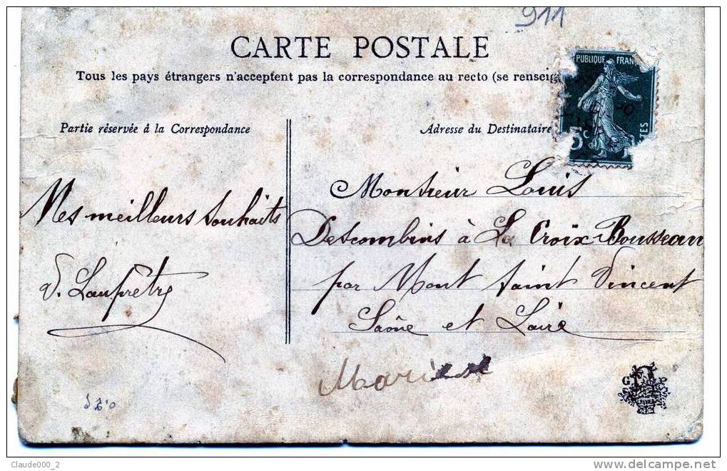 CARTE  PORTE PHOTO     (911) - Naissance