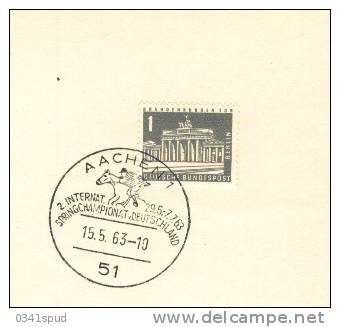 1963 Allemagne  Aachen Concours Hippique Concorso Ippico Horse-Show - Hippisme