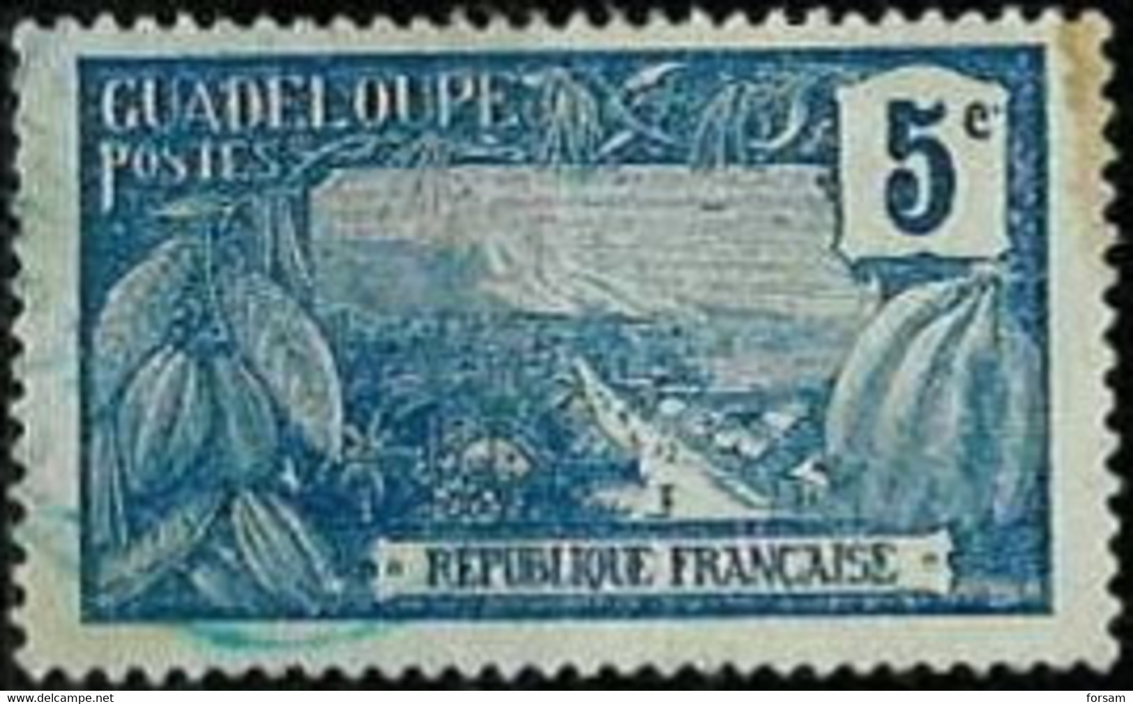 GUADELOUPE..1922..Michel # 74...MLH. - Unused Stamps