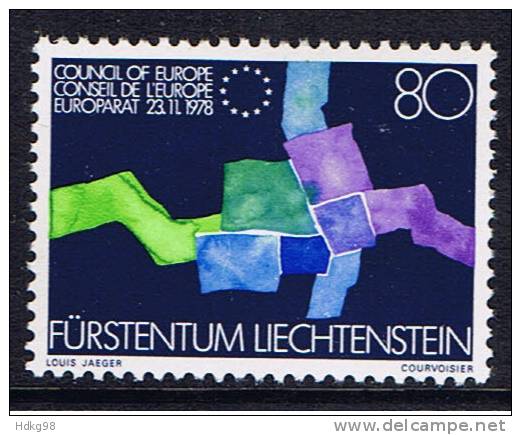 FL Liechtenstein 1979 Mi 729** Europarat - Ungebraucht
