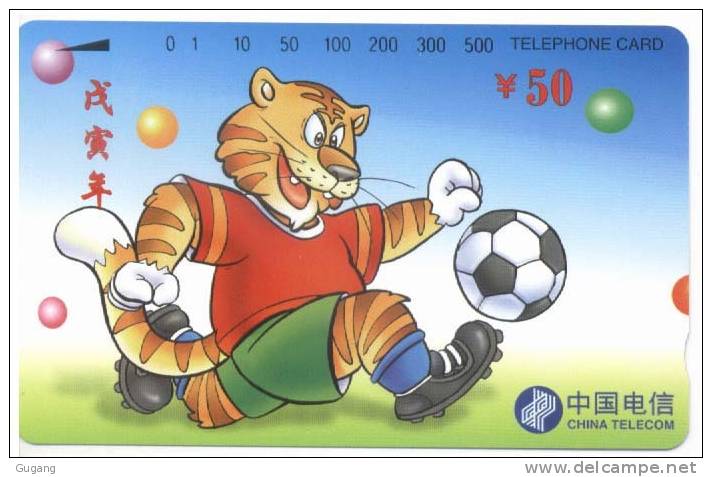 China 1998´  Year Of  Tiger,never Used - Chine