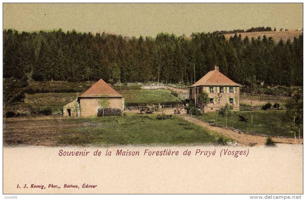 MOUSSEY : (88)  Maison Forestière De Prayé (légende Sous L'illustration) - Moussey