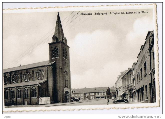 Herseaux  Leglise St  Maur Rt La Place - Mouscron - Moeskroen