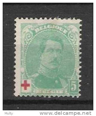 Belgie OCB 129 (*) - 1914-1915 Croix-Rouge