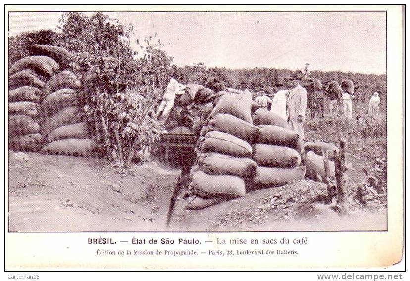 Brésil - Etat De Säo Paulo - La Mise En Sacs Du Café - São Paulo