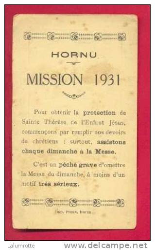 IP. C5. Hornu Mission 1931. Sainte Thérèse De L´Enfant-Jésus. - Religión & Esoterismo