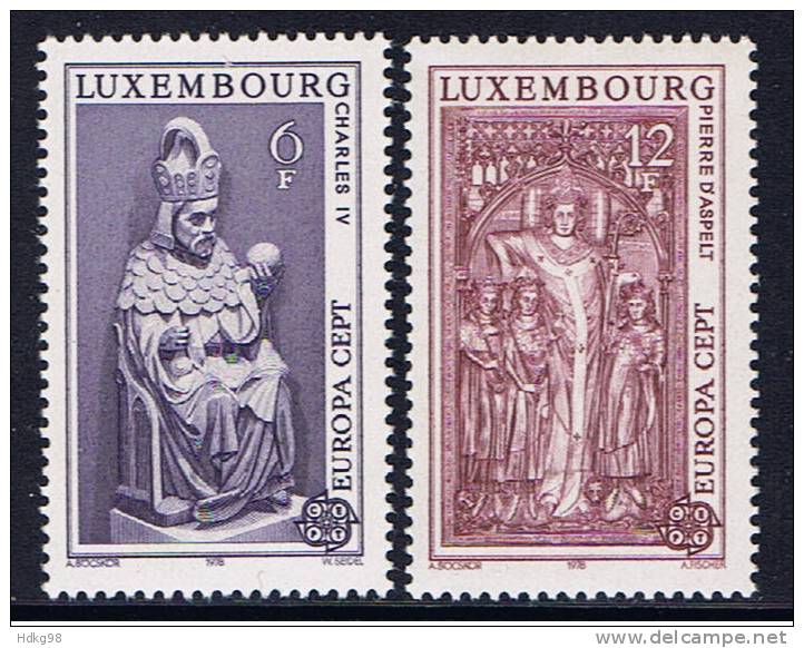 L+ Luxemburg 1978 Mi 967-68** EUROPA - Unused Stamps