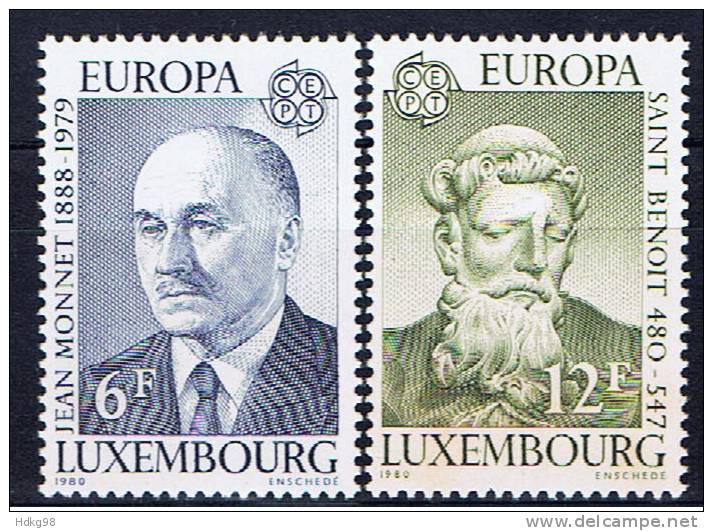 L+ Luxemburg 1980 Mi 1009-10** EUROPA - Unused Stamps
