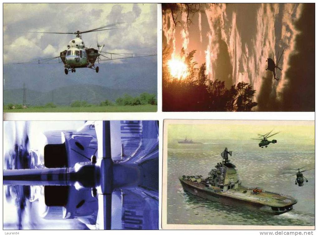 Helicopter Postcards - Carte D´helicopteres - Hubschrauber