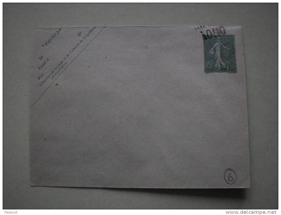 Deux Lettres Type Mouchon Et Semeuse Avec Surcharge TAXE REDUITE - Standard Covers & Stamped On Demand (before 1995)