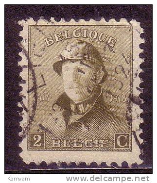 België Belgique 166 Cote 0.20 € LIEGE 36 LUIK RELAIS - 1919-1920 Behelmter König